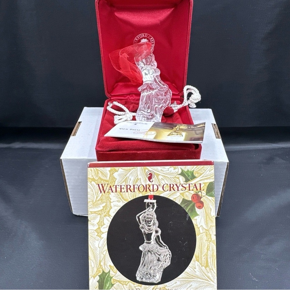 2003 Waterford Crystal 9 Ladies Dancing 12 Days Christmas Ornament in BOX